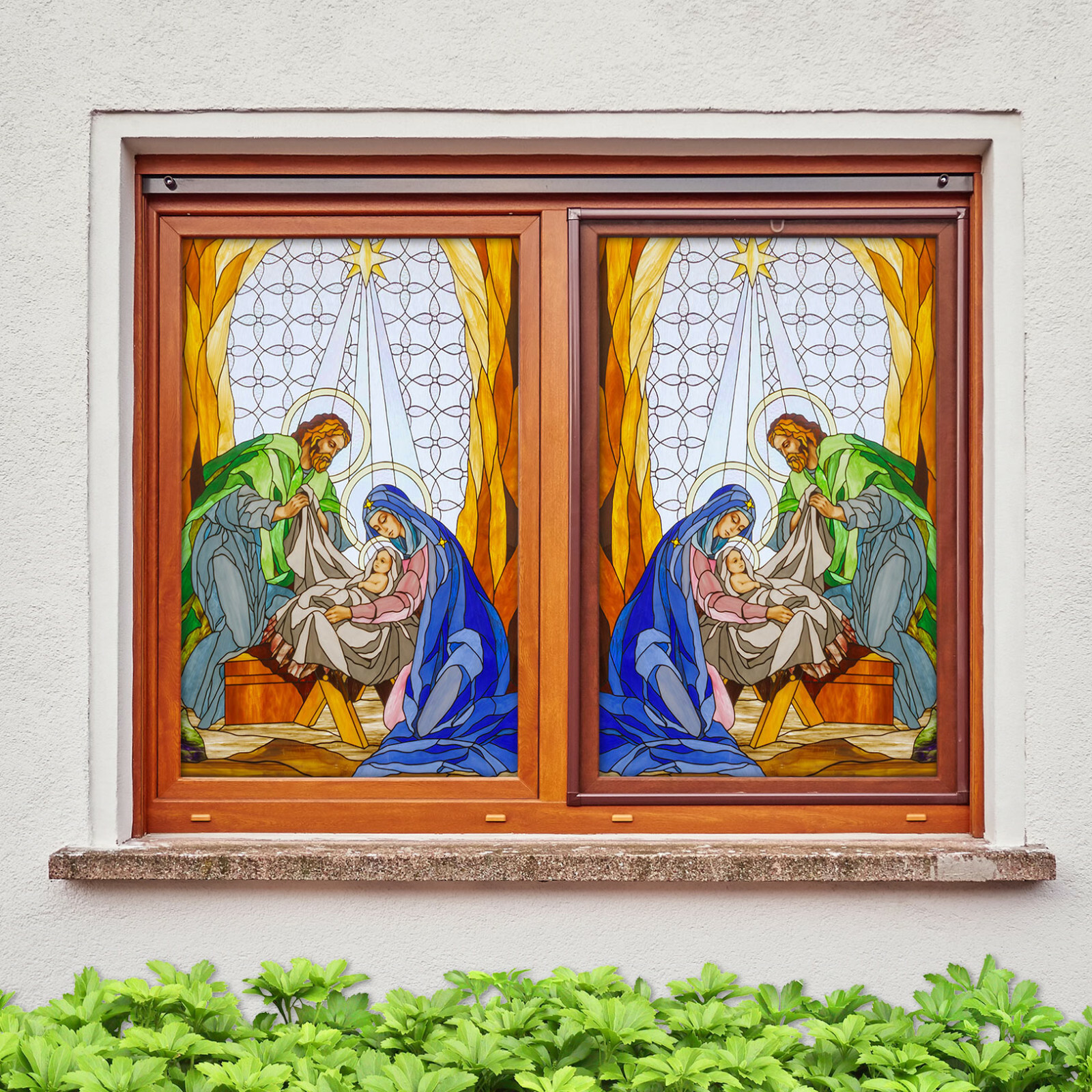 3D Noble Baby ZHUA94 Window Film Print Sticker Cling Stained Glass UV Zoe