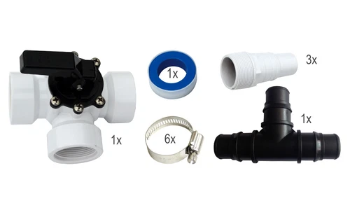 Bypass Set Adapter Swimming Pool Poolheizung Solarkollektor 3 Wegenventil - Bild 6 von 8