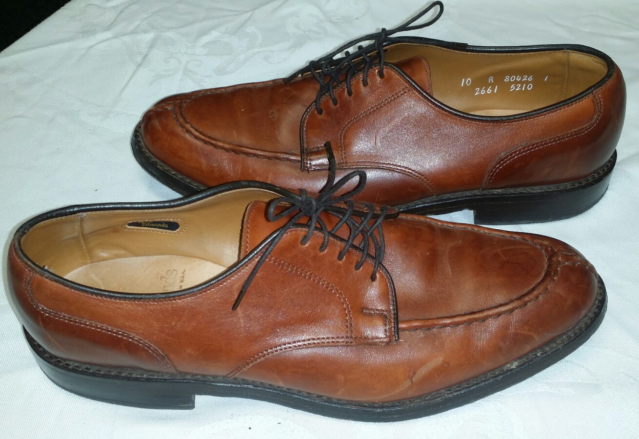 Allen Edmonds Bradley Split Toe Dress Shoes Chili Bro… Gem