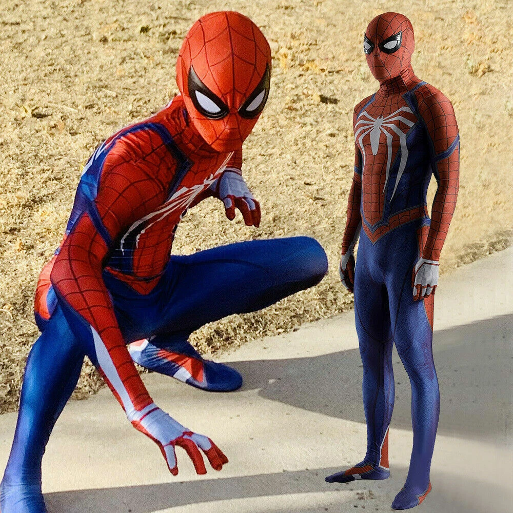PS4 Spiderman Costume Insomniac Games Version Spider-Man Cosplay Suit
