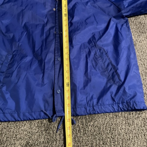 UltraClub Blue Vintage Windbreaker Med. RN: 85363 Cotton Interior Waterproof LN! - Picture 10 of 12
