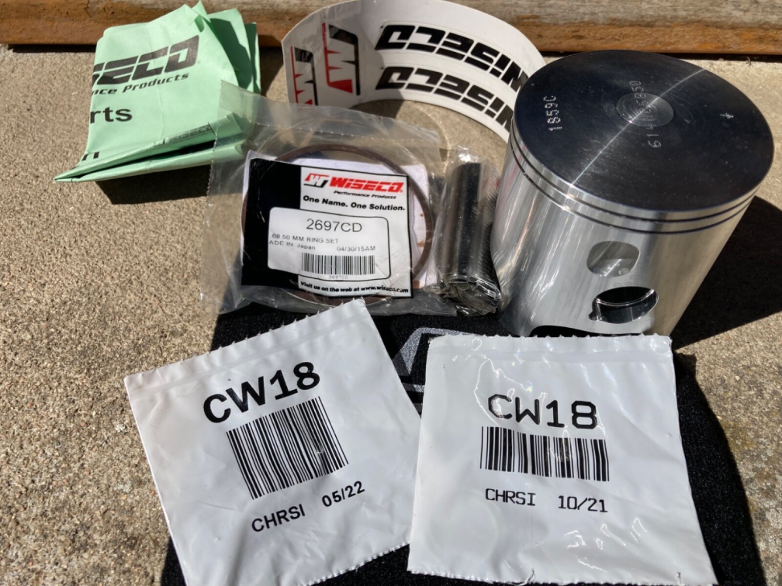 Piston 68,5 mm forgé Honda CR 250 W614M06850 pour restaurer le moteur