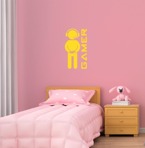 Computer Gamer – Gaming Kids Bedroom PC Xbox PS Wall Art Vinyl Decal Sticker - Picture 47 of 126
