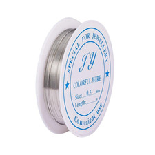 3.2 FT 0.5Mm Iron Wire for Jewelry Making, Craft Wire Tarnish Resistant Beading
