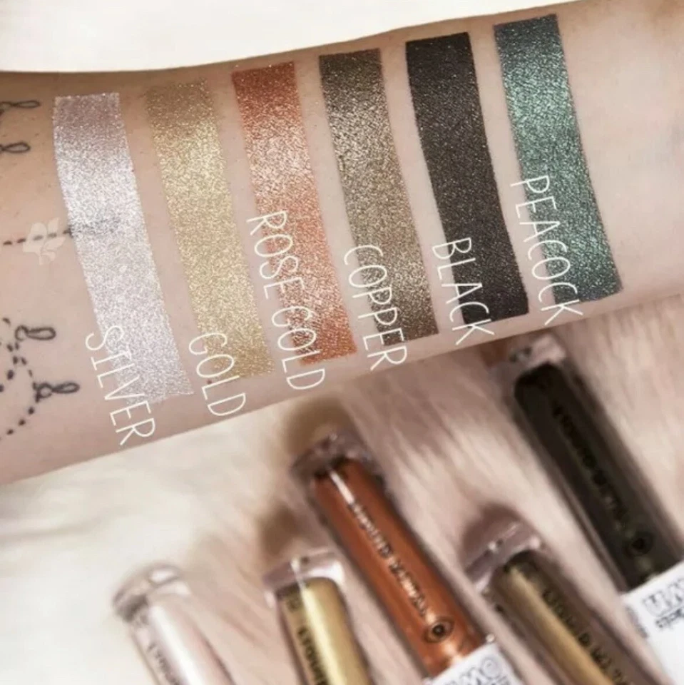 Models Own Liquid Metallic Gold Glitter Eyeshadow New - Image 2 of 4