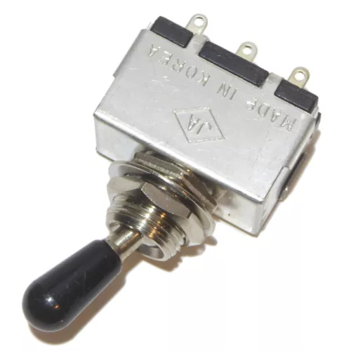 guitar toggle switch 3 way chrome black or gold image 11