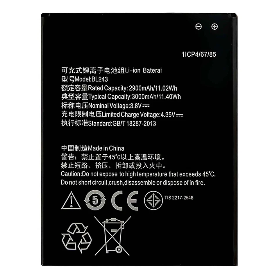 Batería Para Lenovo A7000 A7000-a K3 Note A7000 Turbo K50a40 K50-t5 K50-t3s BL243 Foto 3 de 4