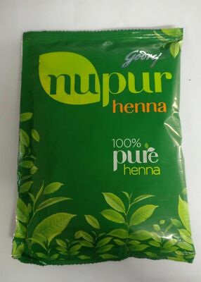 Godrej Nupur Mehendi Henna Hair Color powder 100% Natural Amla