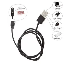 2.84mm Magnetic Charger Charging Cable 2Pin Distance For Smart Plug Watch 80cm