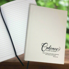 Personalized Journal Notebook with Ribbon, 112 Lined Pages, Leatherette, 7" x 9