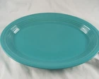 HLC Fiestaware, Large Oval Serving Platter, Fiesta, Turquoise 13.5" x 9 3/8"
