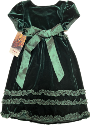 Blink Wear by Dimples Inc. Green Velvet Holiday Dress with Satin Shash Sz 5 | eBay Blink Wear by Dimples Inc. Green Velvet Holiday Dress with Satin Shash Sz 5 | eBay
