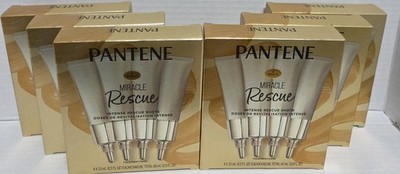 (6 box) NEW Pantene Pro-V Miracle Rescue Intense Rescue Shots 24 Count .5 fl oz