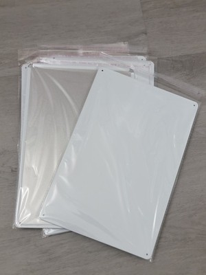 Lot of 10 Blank Tin Metal Signs 8x12  0.25mm UV Printable Sheets DIY Crafts Read