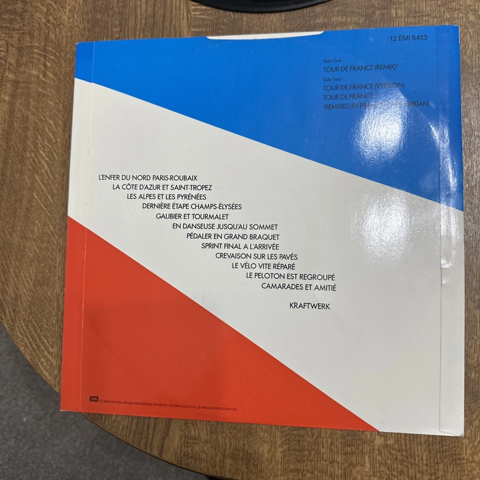 KRAFTWERK 12" SINGLE - TOUR DE FRANCE (LONG VERSION)    *EX IN EX SLEEVE* - Imagem 3 de 4