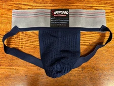 SafeTgard NAVY Athletic Supporter Jockstrap Jock *MEDIUM* NEW *FREE SHIP*