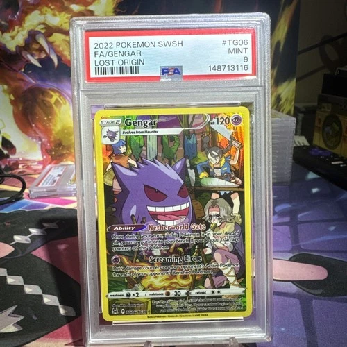 Gengar TG06/TG30 Swsh11: Lost Origin Trainer Gallery Holo PSA 9