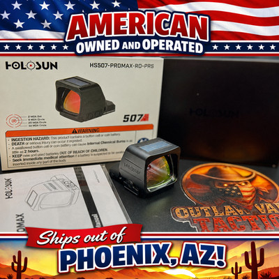 Holosun 507 PRO MAX Red Dot Performance Reticle System (PRS) *NEW ARRIVAL*
