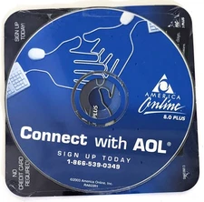 America Online Collectible Install Disc, Vintage AOL CD - New Sealed!