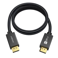 IVANKY 8K Displayport Cable 1.4 3Ft, Short DP Cable 3.3Ft, [8K@60Hz, 4K@144Hz, 1