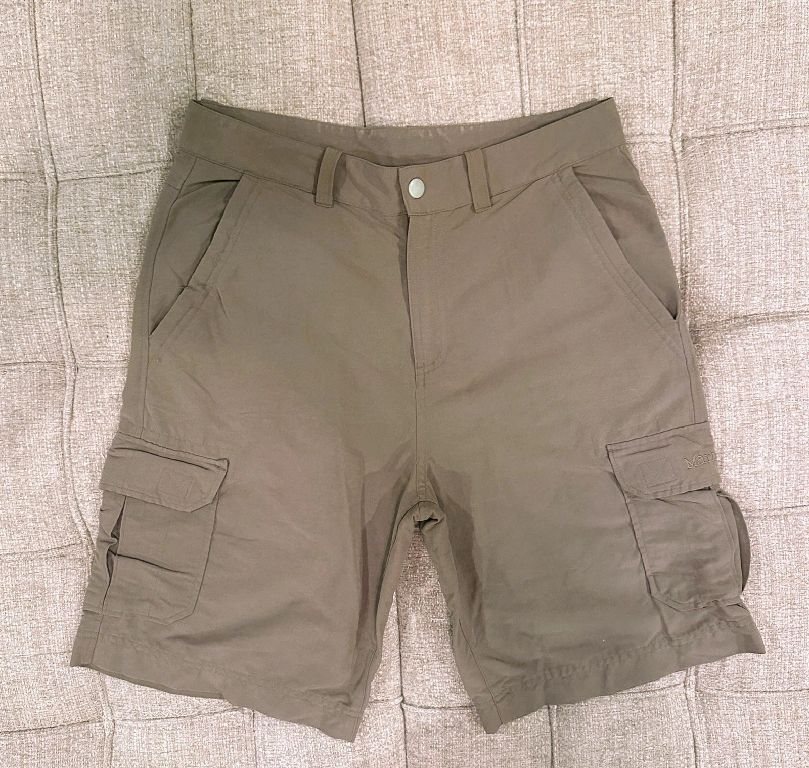 Marmot 32 Outdoor Hiking Cargo Shorts Nylon-Blend Quick Dry Trail Utility UPF