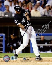 FRANK THOMAS AUTOGRAPHED 8X10 PHOTO CHICAGO WHITE SOX BECKETT BAS WITNESS 239753