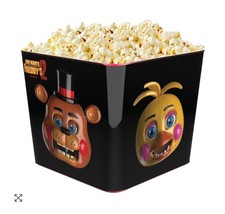 Five Nights at Freddys black tin popcorn bucket tin