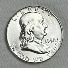 1958 P FRANKLIN HALF DOLLAR BU