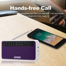 Portable Digital FM Radio Wireless Speaker 6W HiFi Stereo TF Music Player SGQI