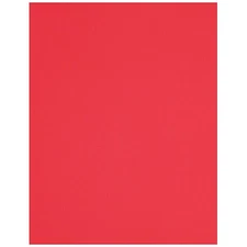 PA Paper Accents Textured Cardstock 8.5" x 11" Cherry Red, 73lb colored