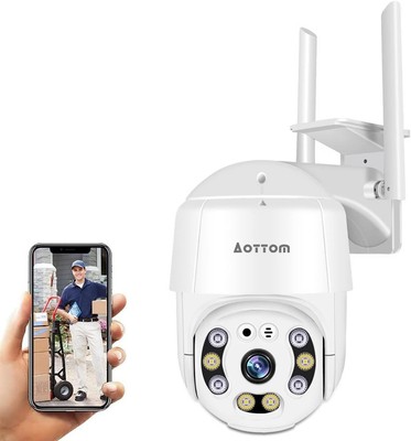 Überwachungskamera Aussen 1080P WLAN IP Kamera Outdoor PTZ Dome Kamera Sicher...