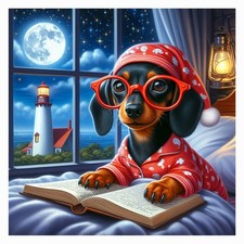 Dachshund Dog Diamond Art Kit For Adults Full Drill Wall Art Decoration DIY
