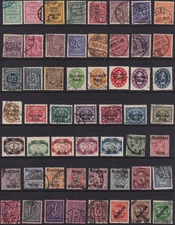 Lot-R Authentic Historical Stamps Germany WWII Official Classic Bayern Bavaria U