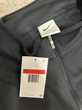 NWT Nike Golf Sweatshirt Mens Large 1/4 Zip Pullover 400099-010 Black Warm Logo