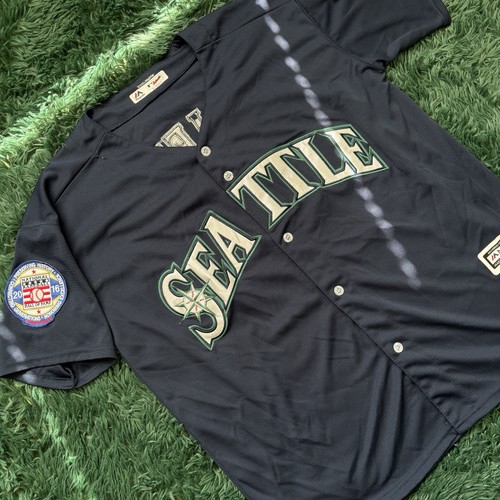 Ken Griffey Jr Seattle Mariners Cooperstown Hall of Fame Induction Jersey Sz XL