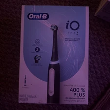 Oral-B iO Series 3 Rechargeable Electric Toothbrush - Matte Blk - NEW -FAST SHIP