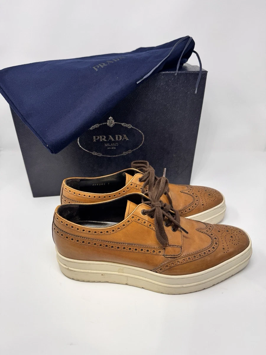 PRADA Wing Tip-Men's Dress Shoes for sale | eBay