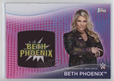 2021 WWE Women's Division Superstar Logo Relics Pink /150 Beth Phoenix Patch z1r