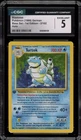 Pokemon Blastoise (Turtok) Base Set 1st Edition GERMAN Holo Rare #2 CGC 5