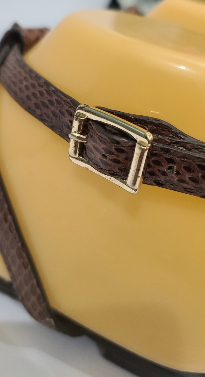 Burberry Brown Python Ankle Strap Flat Sandals Si… - image 10