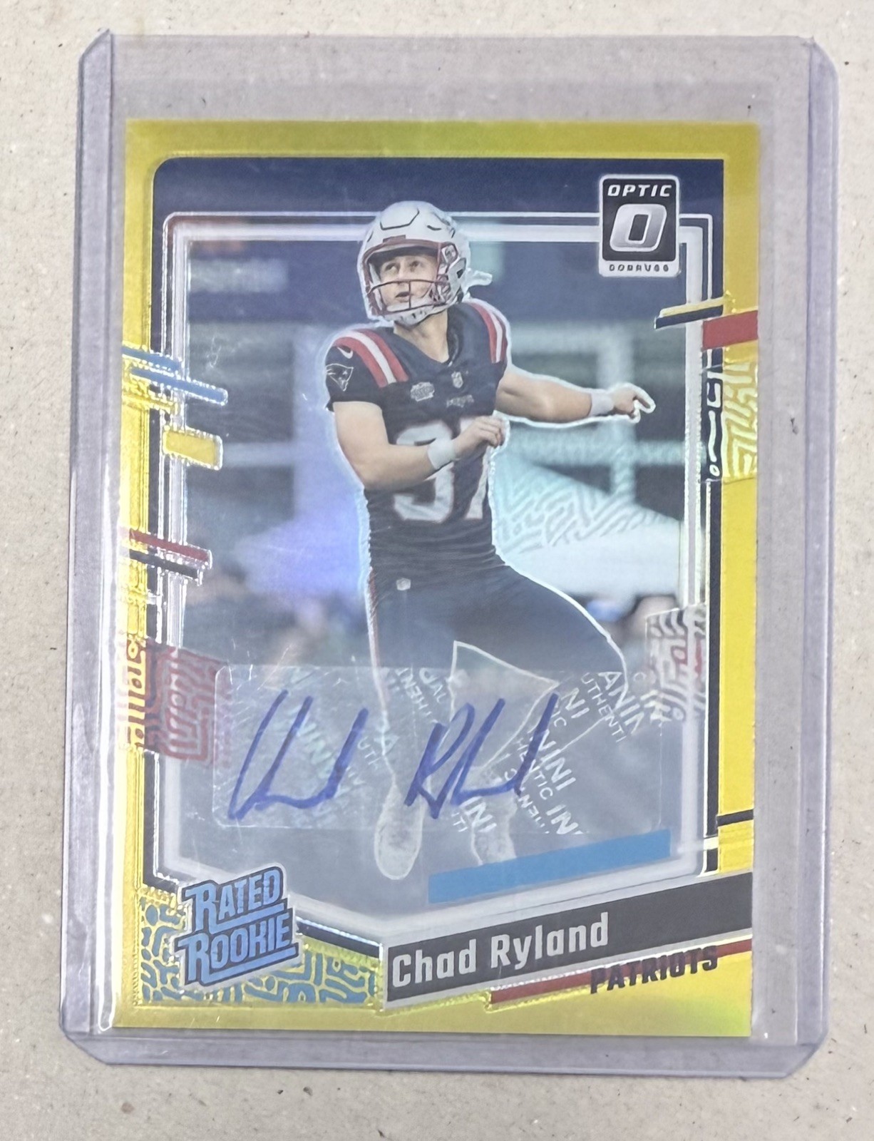 Chad Ryland Panini Donruss Optic #273 Autograph Gold
