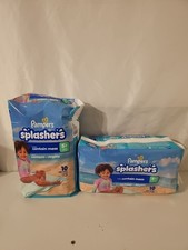 2 Pampers Splashers Disposable Swim Pants 5 Diapers 10 Each 31 Lbs