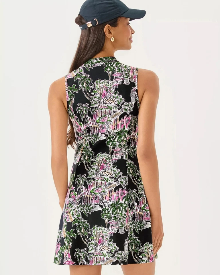 NWT Lilly Pulitzer UPF 50+ Luxletic Enna Active Dress Color: Onyx Pb Anniversary - Image 4 of 4