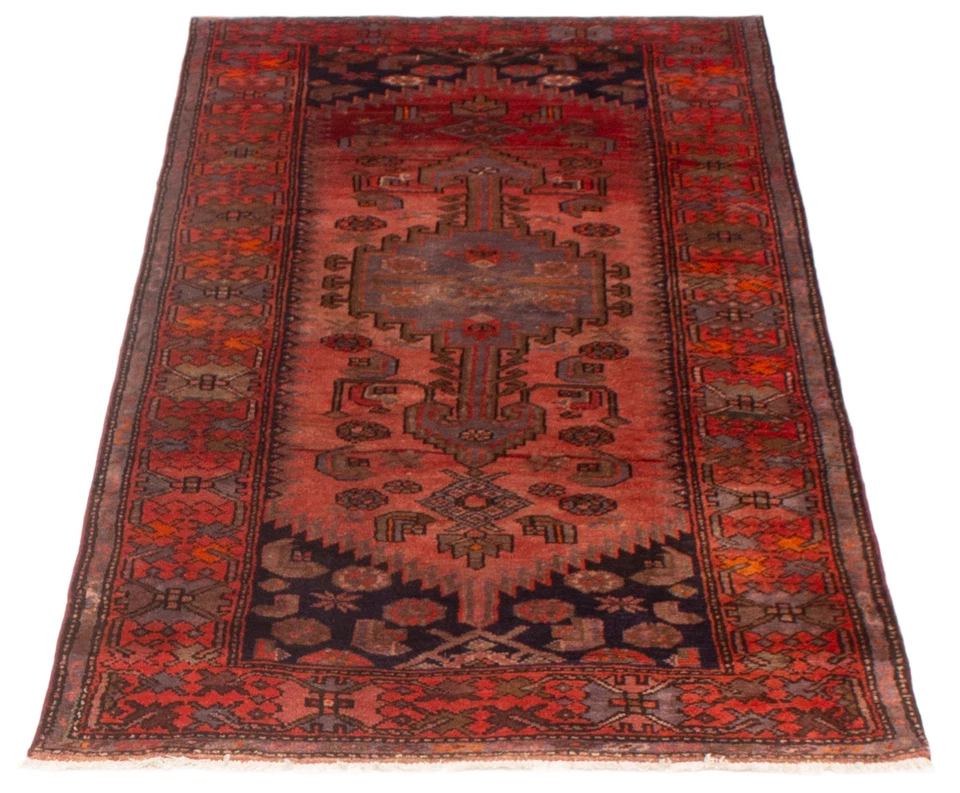Vintage Oriental Hand-Knotted Carpet 3'11" x 8'0" Traditional Wool Area Rug - Image 3 of 4