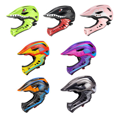 ROCKBROS Kinderhelm Fahrradhelm Kinder Integralhelm Anti-Schweiß 48-58CM 7 Farbe