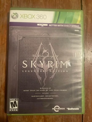 The Elder Scrolls V: Skyrim -- Legendary Edition + MAP (Xbox 360, 2013)