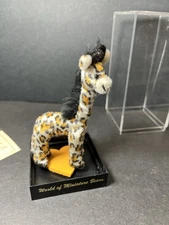 World of Minature Bears 3" Jointed Mini Plush Giraffe by Sue Chaffee Limited Ed