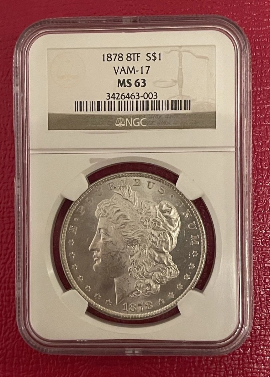 Philadelphia MS 63 Graded 1878 Year Morgan US Dollars (1878-1921