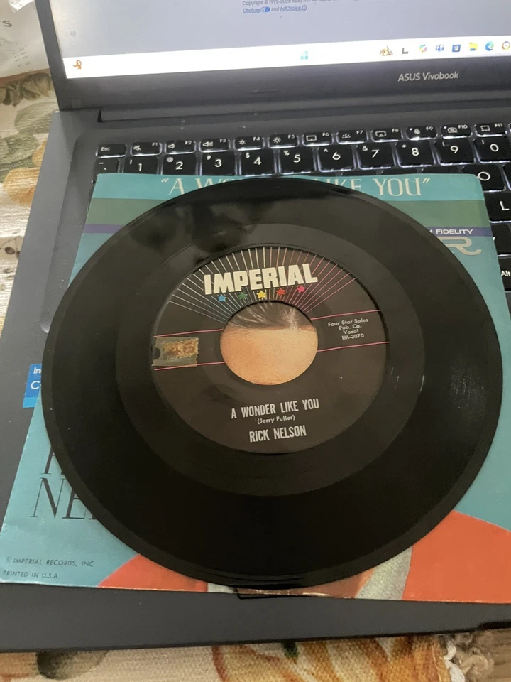 Rick Nelson 45 With Picture Sleeve A Wonder Like You-Everlovin Foto 3 de 4