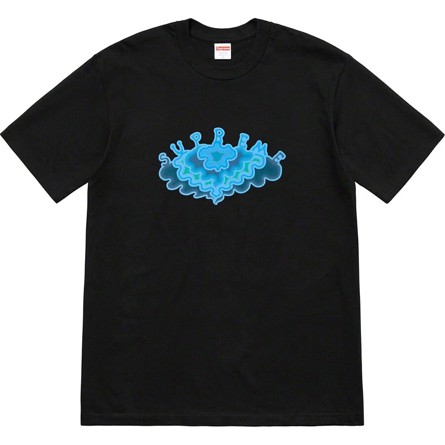 Tee shirt noir Supreme Cloud SS19 taille XL NEUF RARE 100% AUTHENTIQUE T shirt